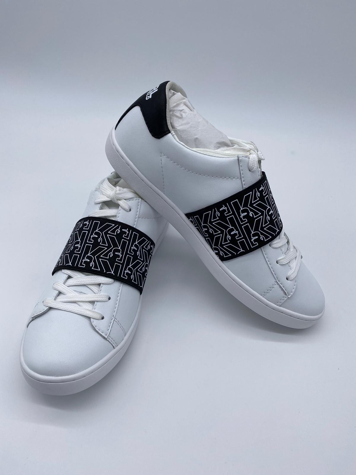 KARL LAGERFELD TRAINER KUPSOLE II PRINT BAND LO LACE KLL96236 - WHITE - EUR 38