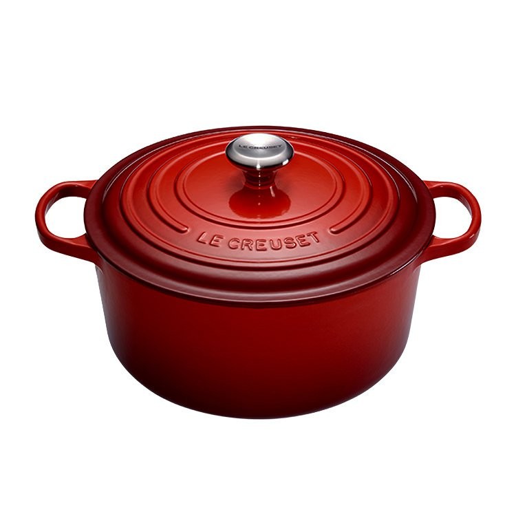 Le Creuset Signature Round Casserole - Cerise - 18cm