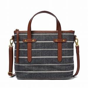 FOSSIL FELICITY SATCHEL - BLACK STRIPE - SHB2138993