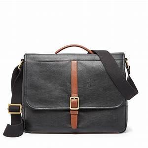 FOSSIL EVAN COMMUTER BAG - BLACK - SBG1212001