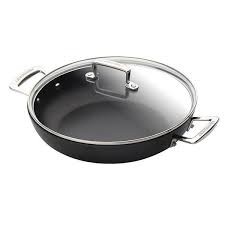 LE CREUSET TNS SHALLOW CASSEROLE WITH LID - Black - 28cm