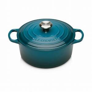 Le Creuset Signature Round Casserole - Deep Teal - 28cm