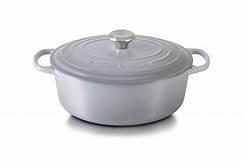 Le Creuset Signature Round Casserole - MIST GREY - 22cm