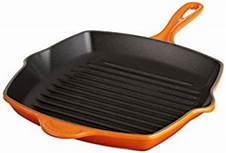 LE CREUSET SQUARE SKILLET GRILL - Volcanic - 26cm