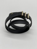 KARL LAGERFELD METAL LOOP BELT 97KW3102 BELT - BLACK - SIZE M