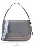 MICHAEL KORS BEDFORD TOTE WITH LONG STRAP- HEATHER GREY - 35T9SBFL2J