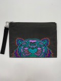 KENZO POUCH - ANTHRACITE - LARGE