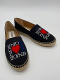 KENZO ESPADRILLE CLASSIC VALENTINE F952ES180F8899 - BLACK - EUR 37