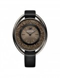 SWAROVSKI CRYSTALLINE OVAL LS WATCH - BLK/BLK/PGM - 5158517