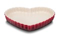 LE CREUSET HEART TART DISH - Cerise - 30cm