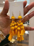 KATE SPADE EARRING PRETTY POMS - YELLOW - ONE SIZE WBRUE189