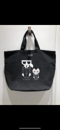 KARL LAGERFELD K/KOCKTAIL CANVAS TOTE - BLACK -  94KW3024 / 514 x 37 x 15 cm