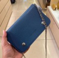 LONGCHAMP CROSSBODY WITH CHAIN STRAP- NAVY - SMALL