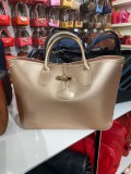 LONGCHAMP ROSEAU - DORE/GOLD - MEDIUM SHORT HANDLE