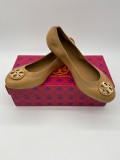 TORY BURCH CLAIRE ELASTIC BALLET 61551 - SAND / GOLD - SIZE US 7.5