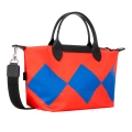 Longchamp Le Pliage Neo Top Handle Bag - Red Multi - L1512HDCI06 / Small with long strap / 38 X 22 X 16 CM