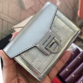Michael Kors Medium Flap Wallet/Card Case - Silver - 35F2SNCF2M
