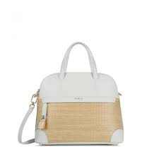 Furla Piper Satchel - Deserto/talco - Medium