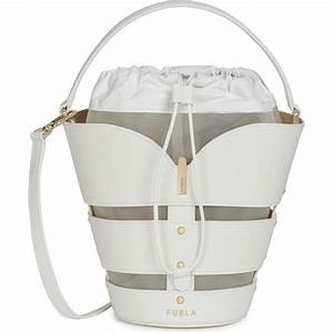 Furla Ribbon Satchel - Talco/Bianco - Small