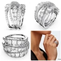 Swarovski Ring Wrap - Czwh/rhs - 5580952 / Size 55