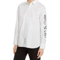 KARL LAGERFELD SHIRT W/SLEEVE LOGO L9MA0669 - WHITE - SIZE L