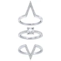 SWAROVSKI DELTA RING - CZWH/CRY/ROS 5257449- SIZE 58