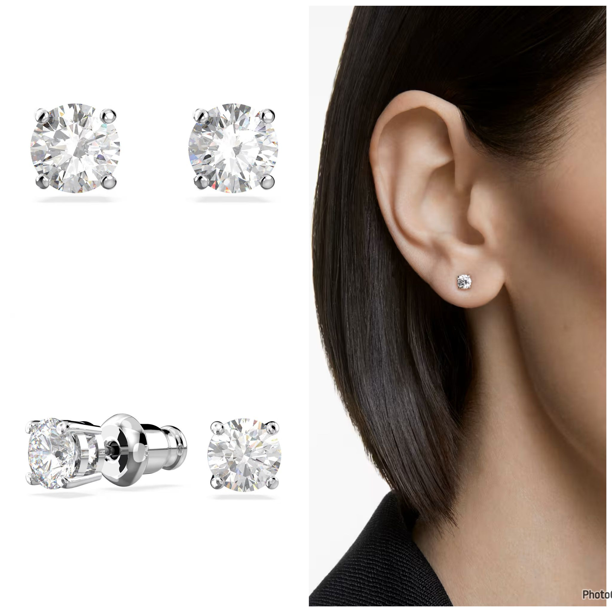 Swarovski Earring - Czwh/rhs - 5509937