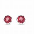 Swarovski Earring - PE July Ruby/Rhs - One Size