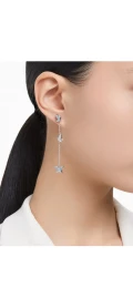 Swarovski Earring - Pe Chain Blu/Rhs - 5662182