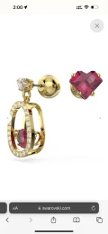 Swarovski Earring - Re Redt / Gos - 5634705