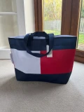 Tommy Hilfiger Tote - Red/white/navy - H37 x W57 x D10cm