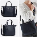 TOMMY HILFIGER POPPY TH SMALL TOTE - NAVY - 28 X 23 X 14 CM