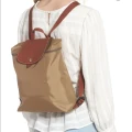 Longchamp Li Pliage Backpack L1699089P49 - Desert - Small