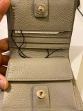 Furla Croco Bi Fold Purse - Marmo - Small