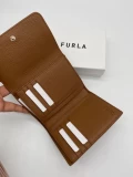 Furla Ritzy Tri Fold Purse - Cognac - Medium