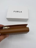 Furla Ritzy Tri Fold Purse - Cognac - Medium