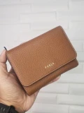 Furla Ritzy Tri Fold Purse - Cognac h - Medium