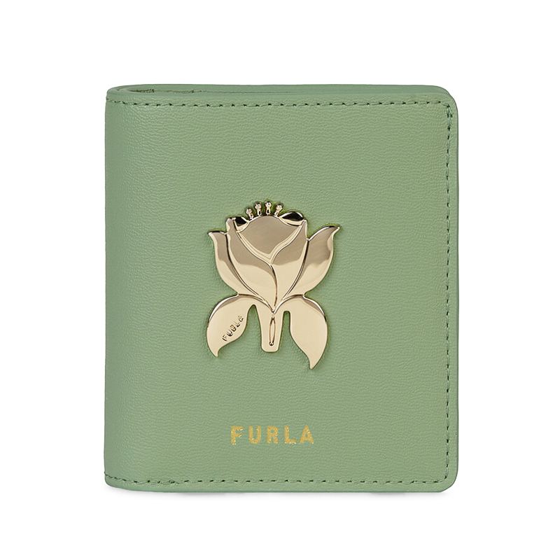 Furla Tuberosa Compact Wallet - Light Green - Small