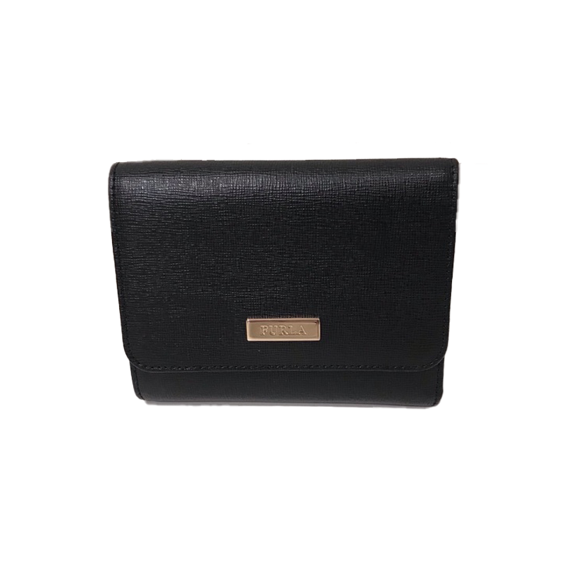 Furla Classic Tri Fold Purse - Nero / Black - Medium