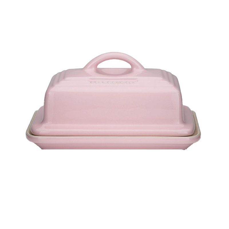 LE CREUSET BUTTER DISH GRADE B - CHIFFON PINK - ONE SIZE