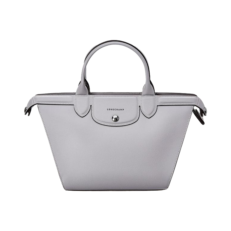 LONGCHAMP HERITAGE TOTE WITH LONG STRAP - GREY - Medium