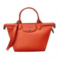 LONGCHAMP HERITAGE TOTE WITH LONG STRAP - ORANGE - Medium L1117813017