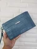 Longchamp Croco Wrislet - Blue - L2541858323 / 22 x 14 cm