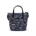 Lacoste Croc Printed Crossover Bag NF3262CX - Argile/Marine - Small