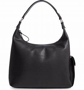 LONGCHAMP HOBO - BLACK / NICKELLE - Medium L1307021047