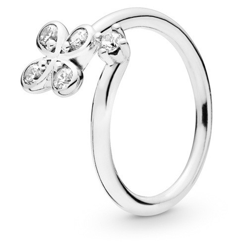 Pandora Ring - Four Petal Open Silver - Size 48