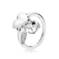 PANDORA RING - ANCHOR,SHELL & HEART SILVER - SIZE 52