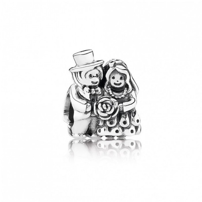 Pandora Charm - Mr & Mrs Bride - One Size