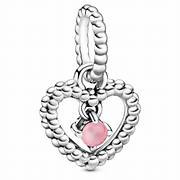 Pandora Charm - October Birthstone Pink - One Size 798854C09