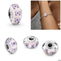 Pandora Charm - Butterfly Pink Murano Glass - 797893